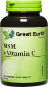 Great Earth MSM + Vitamin C 120 tabletter