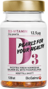 BioSalma D3-Vitamin tiny pearls 12,5ug 120 kapslar