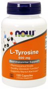 NOW Foods L-Tyrosin 500 mg 120 kapslar