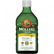 Möller's Tran Torskleverolja Citronsmak 250ml