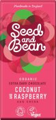 Seed & Bean Choklad Mörk 66% Kokos & Hallon EKO 85 g