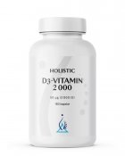 Holistic D3-Vitamin 2000 IE 180 kapslar
