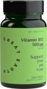 Great Earth Vitamin B-12 500 mcg Sublingual 60 tabletter