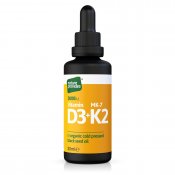 Nature Provides Vitamin D3+K2 in Organic Black Seed Oil 30ml