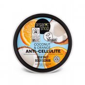 Organic Shop Anti-Cellulite Sea Salt Body Scrub Coconut & Orange 250ml