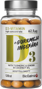 BioSalma D3-vitamin Gurkmeja Ingefära 120 kapslar