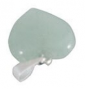 Andekvarts Grön Aventurin Hjärta Hänge 15mm