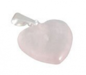 Andekvarts Rosenkvarts Hjärta Hänge 15mm