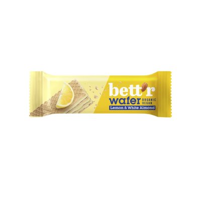 Bett'r Wafer bar with lemon & white almond 30g