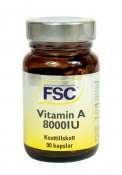 FSC Vitamin A 8000iu 90 kapslar