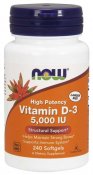 Now Foods Vitamin D-3 5000 IU 240 kapslar