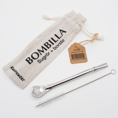 Rawpowder Yerba Straw/Bombilla Silver