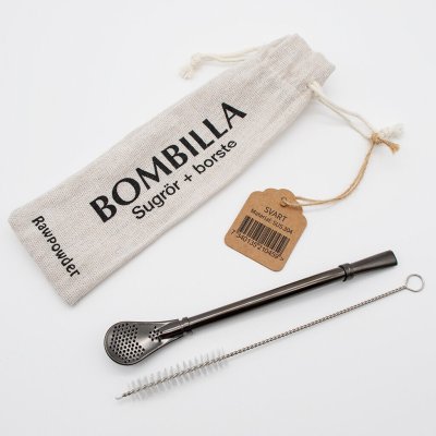Rawpowder Yerba Straw/Bombilla Svart