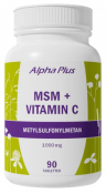 Alpha Plus MSM + Vitamin C 90 tabletter
