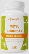 Alpha Plus Metyl B-komplex 100 kapslar