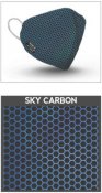 Munskydd M19 Tvättbart Sky Carbon
