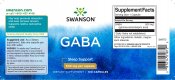 Swanson GABA 500 mg 100 kapslar