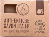 Alepeo Aleppotvål 40% Lagerolja 200g