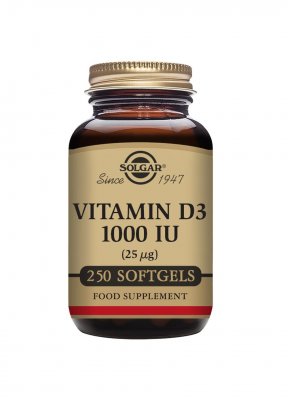Solgar Vitamin D3 1000 IU 250 kapslar