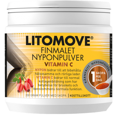 Litomove Nyponpulver med Vitamin C 200 g