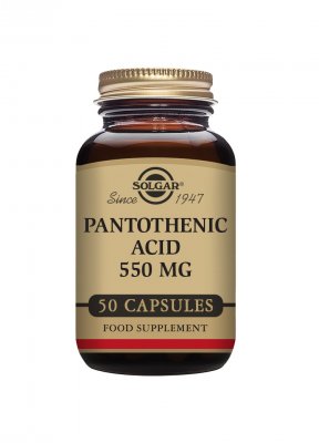 Solgar Pantothenic Acid 550 mg 50 kapslar