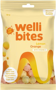 WELLIBITES SUPER SOUR LEMON ORANGE VITAMIN C 50 g