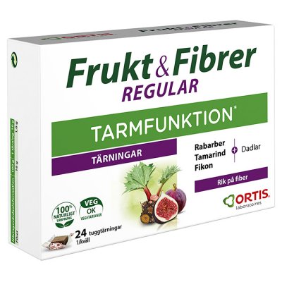 Ortis Frukt & Fibrer 24 Tärningar