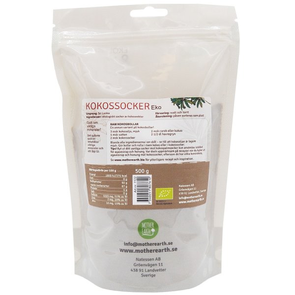 Mother Earth Kokossocker EKO 500g