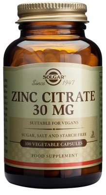Solgar Zinc Citrate 30 mg 100 kapslar