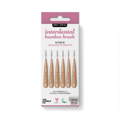 Humble Bamboo Interdental Brush Size 0 -0,4mm 6st