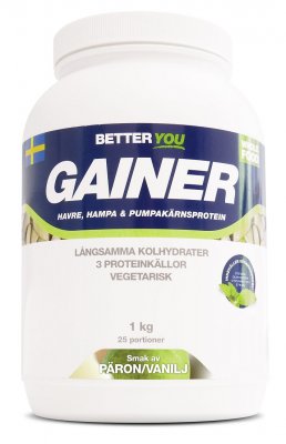 Better You Whole Food Gainer Päron/Vanilj 1kg