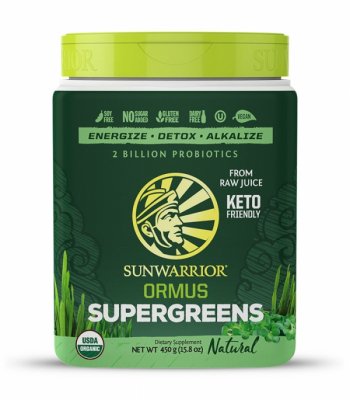 Sunwarrior Ormus Super Greens Organic Naturell 450 g