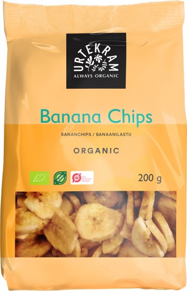 Urtekram Bananchips Eko 200g