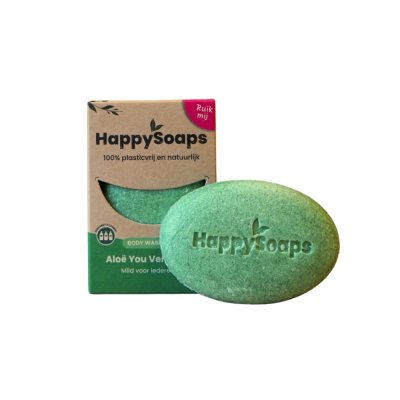 HappySoaps Body Wash Bar Mild Aloe You Vera Much 70 g