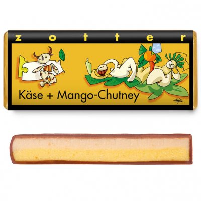 Zotter Cheese + Mango Chutney 70 g