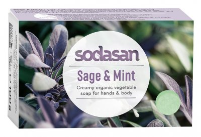 Sodasan Tvål Sage & Mint EKO 100 g