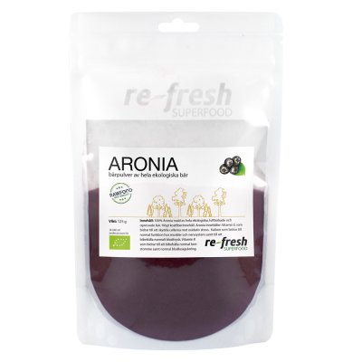 Re-fresh Aronia Superfood EKO 125g(kort datum)