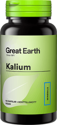 Great Earth Kalium 99 mg 100 kapslar