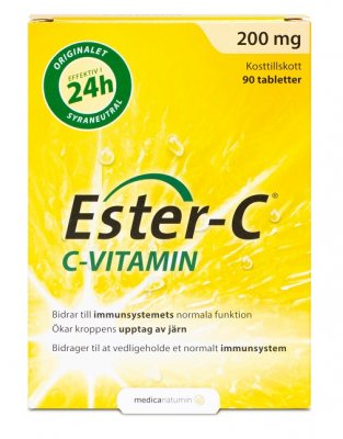 Ester-C 200 mg 90 tabletter