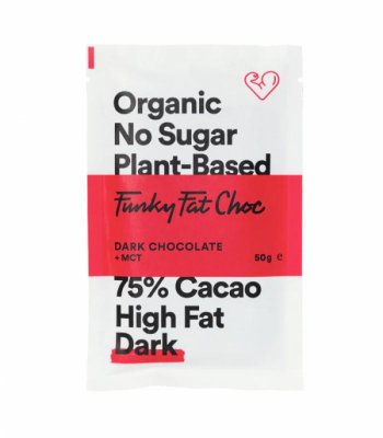 Funky Fat Foods Mörk choklad 50g EKO