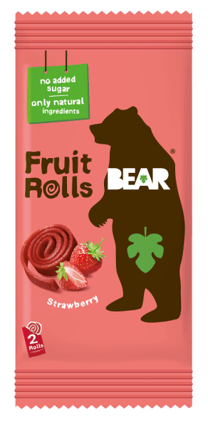 Bear Fruktrullar Jordgubbe 20g