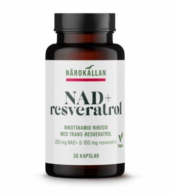 Närokällan NAD+ Resveratrol 30 kapslar