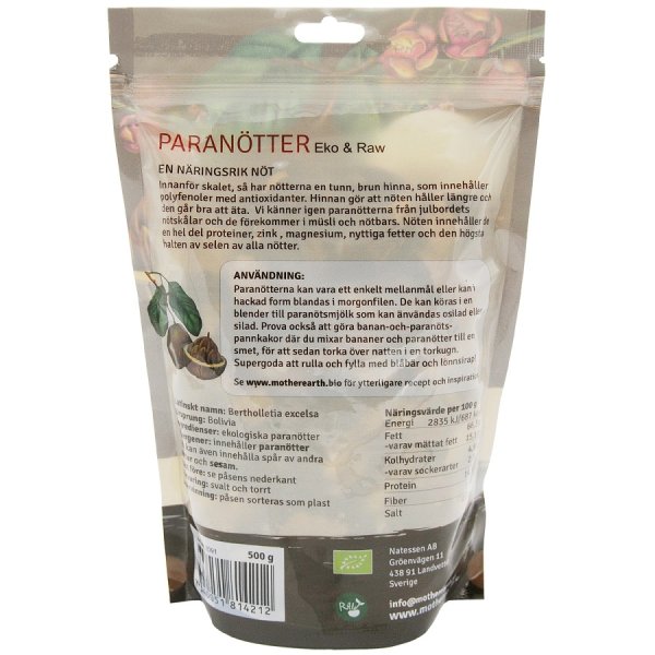 Mother Earth Paranötter Eko 500g