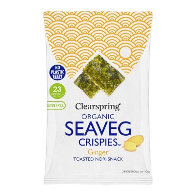 Clearspring Alg Crispies Ginger Eko 4g