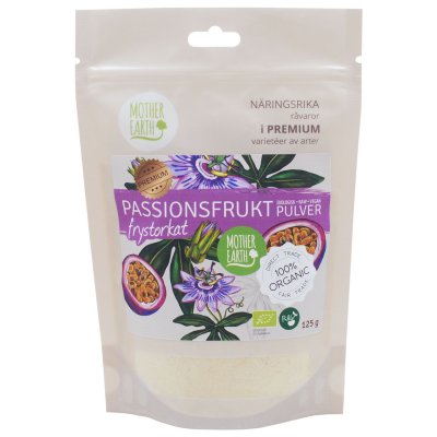 Mother Earth Passionsfruktpulver Frystorkad RAW&EKO 125g