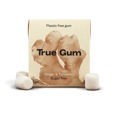 True Gum Tuggummi Ginger & Turmeric 21g