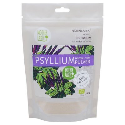Mother Earth Psyllium Pulver Premium EKO 200g