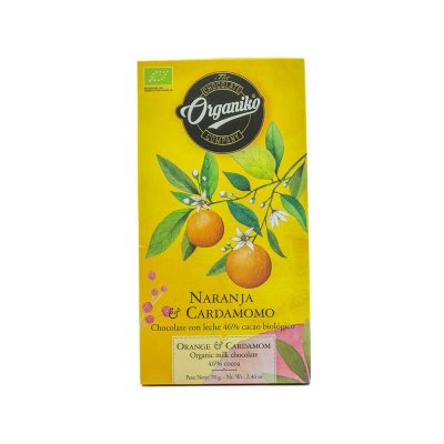 Chocolate Organiko Choklad Apelsin & Kardemumma ljus 46% 70g