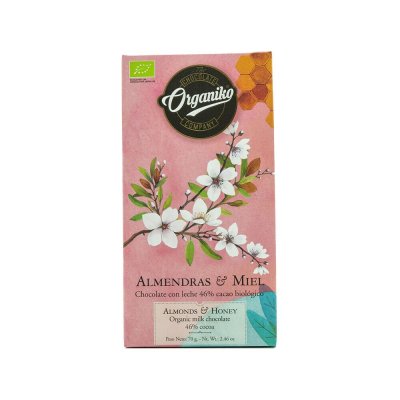 Chocolate Organiko Choklad Mandel & Honung ljus 46% 70g