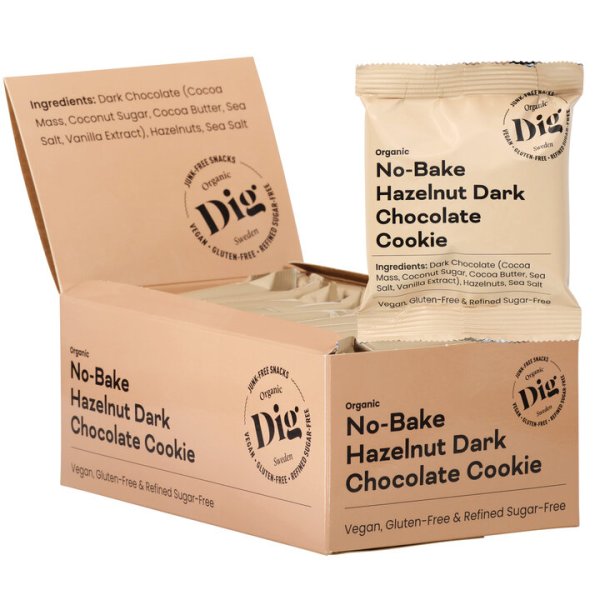 Get Raw Hazelnut Dark Chocolate Cookie 30g